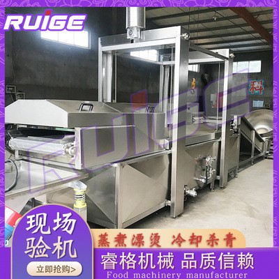 厂家供应豆角漂烫杀青机 酸笋木耳清洗漂烫线 螺蛳粉漂烫流水线图2