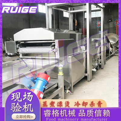 厂家供应豆角漂烫杀青机 酸笋木耳清洗漂烫线 螺蛳粉漂烫流水线图5