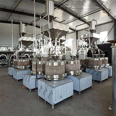 现林石磨 商用小磨香油流水线设备 全自动新型晃油机电动石磨