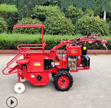 单垄手扶玉米收获机 玉米秸秆还田粉碎一体机 柴油玉米杆割倒机图3