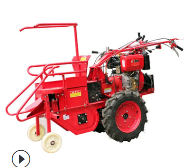 单垄手扶玉米收获机 玉米秸秆还田粉碎一体机 柴油玉米杆割倒机图5