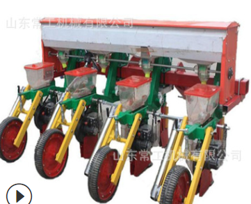 四轮牵引式12行小麦玉米播种机多功能根茎免耕播种机行距株距可调图5