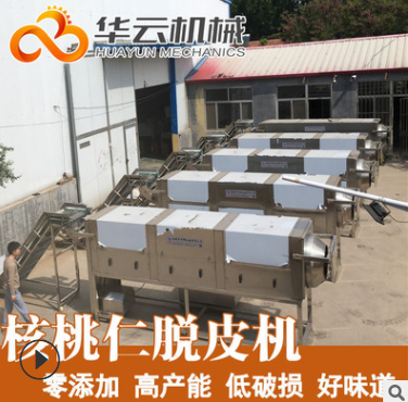 核桃仁去皮机 核桃仁烘干加工流水线 现货销售图5