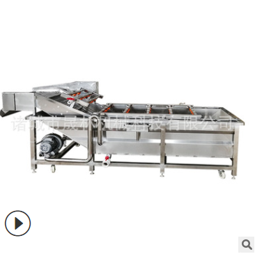 秋葵清洗机 土豆根茎类去泥清洗设备高压喷淋全自动气泡清洗机图5