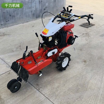 多功能小型开沟培土机 柴油田园管理机 手扶自走式培土起垄开沟机图3