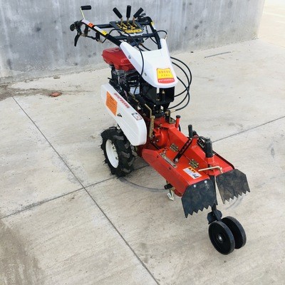 多功能小型开沟培土机 柴油田园管理机 手扶自走式培土起垄开沟机图2