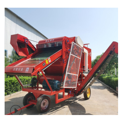 2021型河南1300花生摘果机 干湿两用 花生收获机