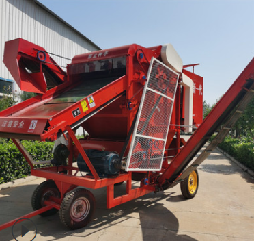 2021型河南1300花生摘果机 干湿两用 花生收获机图2