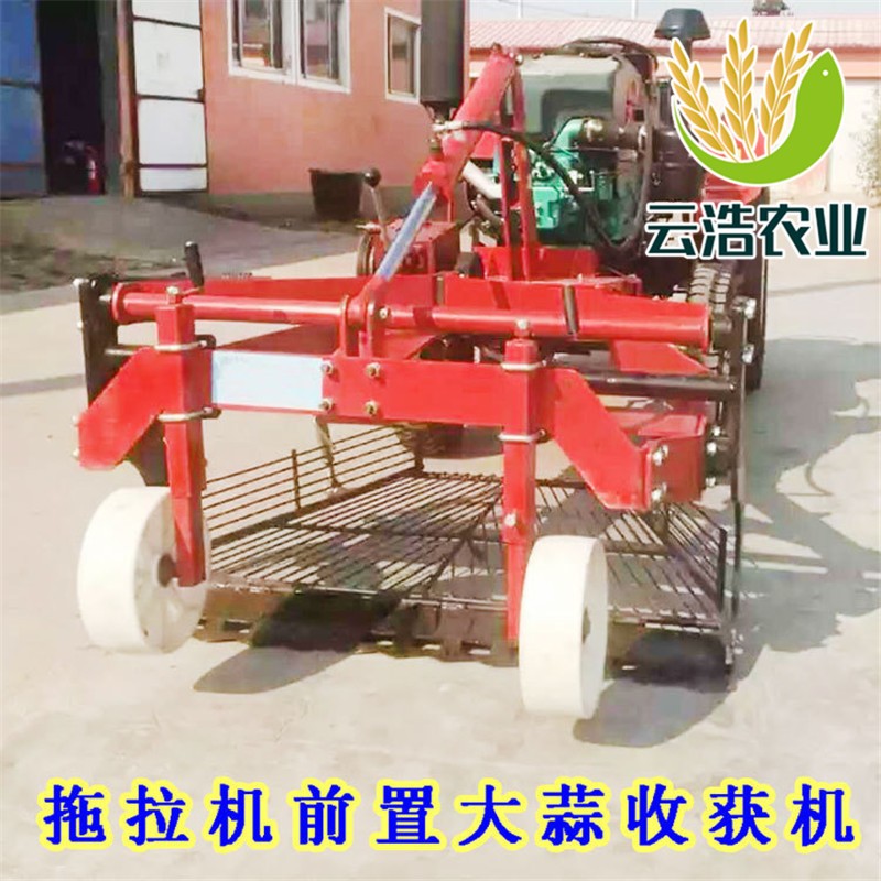 波斯菊荷兰菊收获机大蒜收割器价格 拖拉机带动起蒜器厂家图5