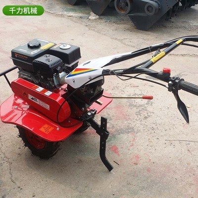 两驱汽油微耕机 小型农用微耕机 开沟犁地除草机松土旋耕机图3