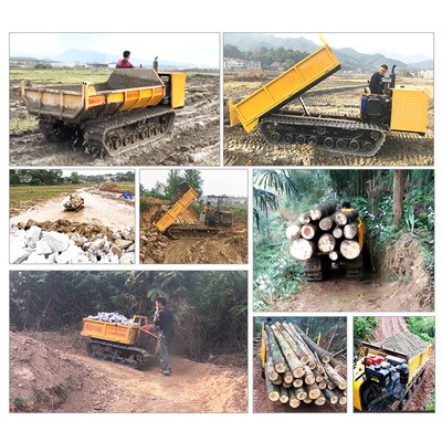 小型农业机械山地履带运输车 手扶全地形爬山虎农用车自卸拖拉机图3
