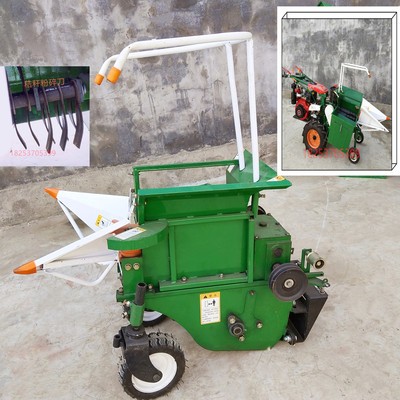 手扶拖拉机自动扒皮玉蜀黍收获机 单垄单行玉米收获机 图片图5