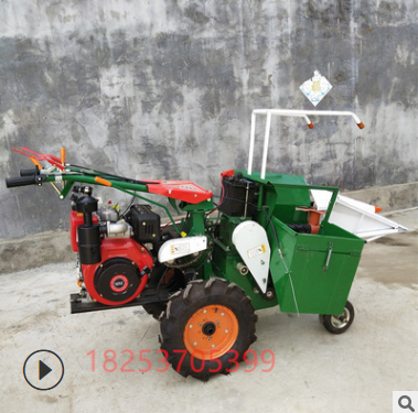 小型家用收获机 适用手扶拖拉机割台省力收玉米机 前置收割机图片