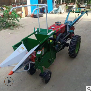 小型家用收获机 适用手扶拖拉机割台省力收玉米机 前置收割机图片图5
