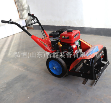 四驱手推式除草机农用土地管理用手推式打草机农村手推式耕地机图3