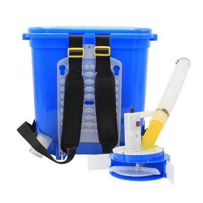 背负式电动追肥鱼塘饲料自动抛撒机农用颗粒撒肥机单兵融雪抛洒器图5