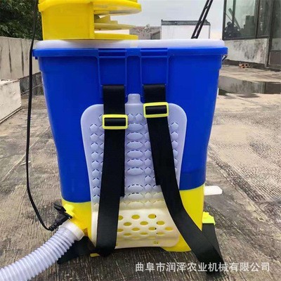 单兵融雪抛洒器背负式电动追肥农用颗粒撒肥机鱼塘饲料自动抛撒机图4
