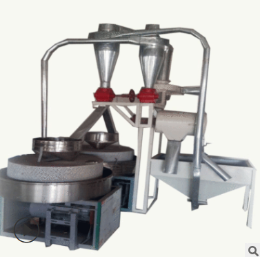 漯河恒利面粉机械厂 2021新款自动小麦五谷杂粮 SM100 石磨面粉机图2