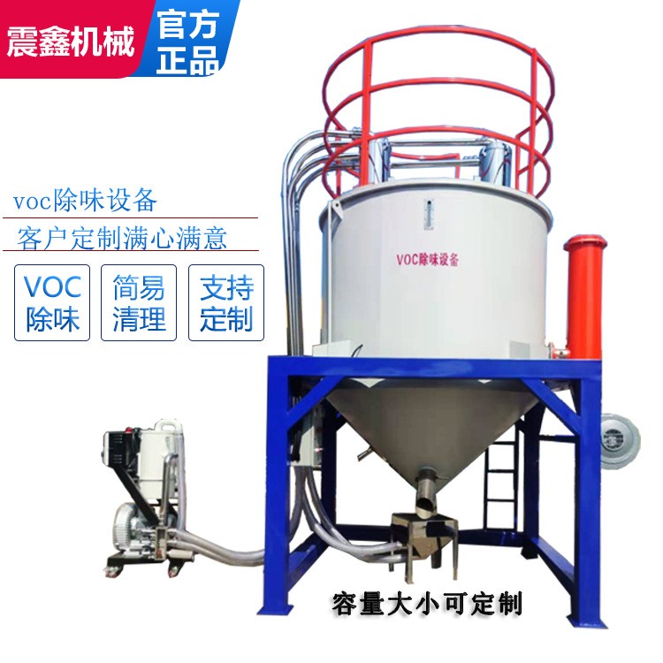 厂家直供VOC系统立式搅拌机固体塑胶颗粒除味仓图2
