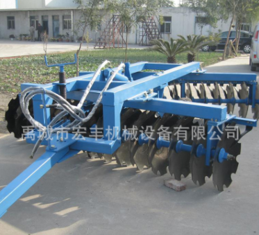 定制1BZ型32片36片48片液压折叠款重型牵引式对置重耙 圆盘耙图2