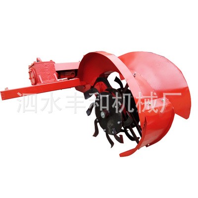 四轮拖拉机后置培土开沟机图片 侧置式悬挂式施肥挖沟机厂家图4