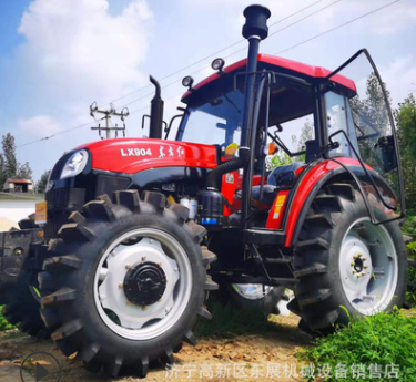 跨境销售东方红旋耕犁地机 LX904四轮拖拉机 自带强压四驱拖拉机图2