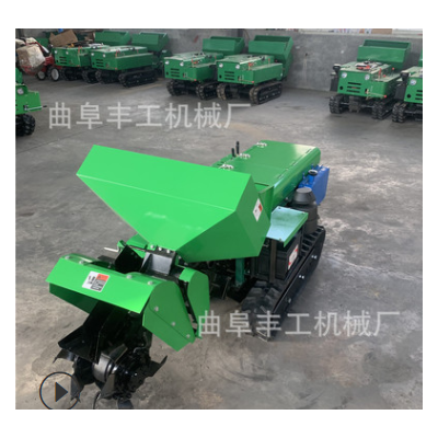 柴油动力施肥回填机 园林苗圃挖沟机 葡萄园履带款开沟机厂家