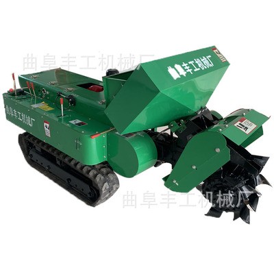柴油动力施肥回填机 园林苗圃挖沟机 葡萄园履带款开沟机厂家图4