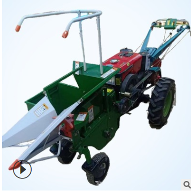 玉米剥皮秸秆还田机 柴油玉米收获机 手扶车头配套玉米收获机图2