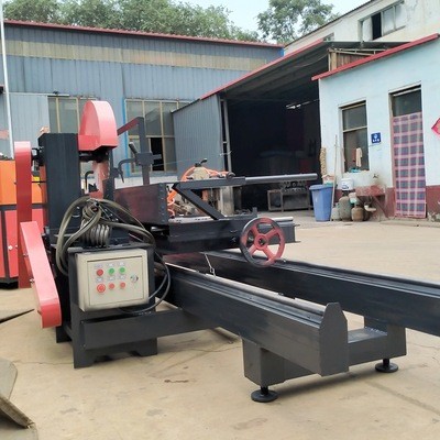 半自动圆木推台锯 新型圆木推台锯木工机械开料锯机械厂家供应