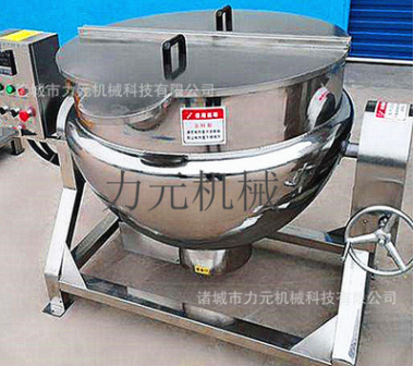 商用电燃气加热搅拌夹层锅 做米豆腐凉粉机器 大型炒菜煮粥卤煮锅图2