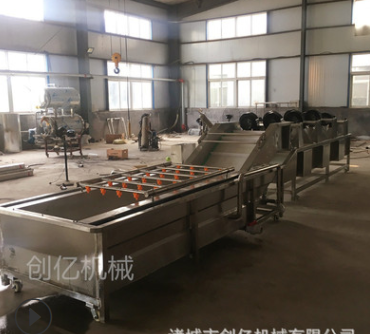 蔬菜浸泡式清洗风干线 不锈钢全自动洗菜机 果蔬气泡清洗机厂家图4
