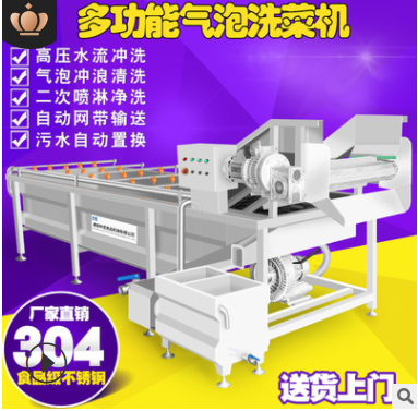 现货果蔬气泡清洗机 全自动净菜设备蔬菜清洗机 学校食堂洗菜机图3
