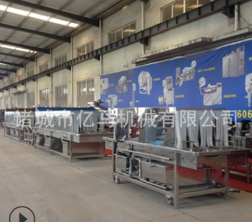 物流箱清洗机 肉料筐清洗机 蔬菜筐清洗机 山东亿马不锈钢洗箱机图2