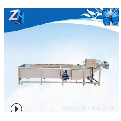 商用娃娃菜高压喷淋去泥机全自动大虾解冻清洗机不锈钢气泡清洗机