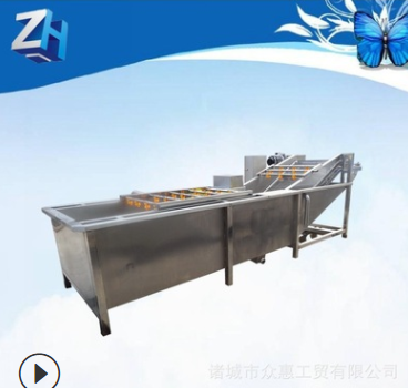 商用娃娃菜高压喷淋去泥机全自动大虾解冻清洗机不锈钢气泡清洗机图4