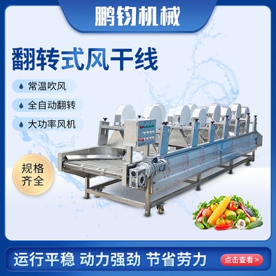电动翻转风干流 水线快速去水干燥设备 蒸煮食品膜袋除水风干线图2