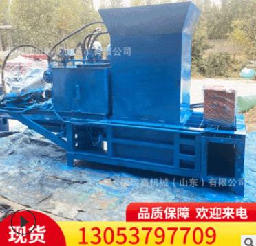 农作物秸秆压缩套袋机花生秧打包装袋机 青储玉米秸秆压块打包机