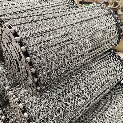 非标自产304不锈钢输送网带 耐高温果蔬面包烘干传送金属网带图2