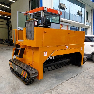 履带翻抛机自行走翻堆机养殖场鸡鸭牛羊粪有机肥料发酵设备厂家图3