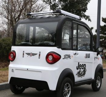 特价阳光四门把式可油电两用电动四轮车成人代步接送孩子车图3