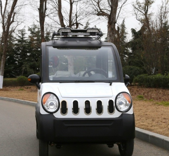 特价阳光四门把式可油电两用电动四轮车成人代步接送孩子车图2