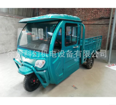 电动三轮车半封闭拉人载货代步车农用拉货电动三轮车图2