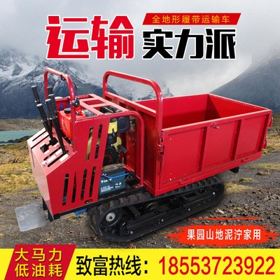 5橡胶履带运输车 农用履带运输车小型 爬山虎自动山地液压履带车图4