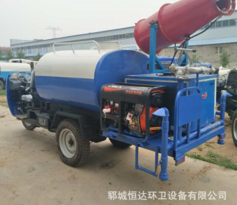 恒达农用三轮雾炮洒水车 时风2方小型三轮雾炮抑尘洒水车现货
