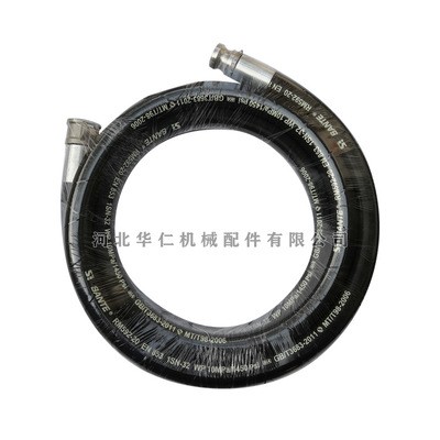 【高压钢丝橡胶管】厂家直供多规格软管快速接头砂浆喷涂机防爆管图5