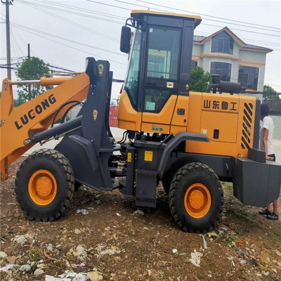 鲁工铲车 多功能935抓草抓木机厂家 工程材料运输推土小型装载机