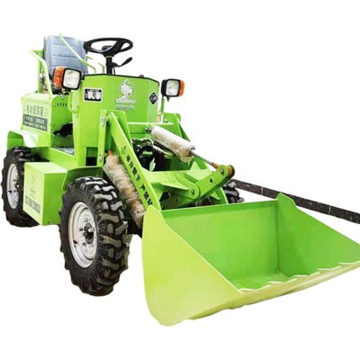 小型液压式电动铲车 建筑工地清扫垃圾用电动铲车 四轮驱动装载机图5