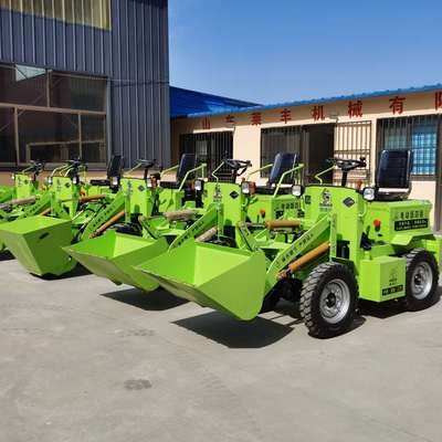 电动小铲车装载机批发 狭小空间建筑工地用 四轮驱动电动小铲车图3