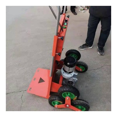 搬运货物上下楼没有电梯用什么机器电动爬楼机载物送货上下楼车